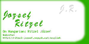 jozsef ritzel business card